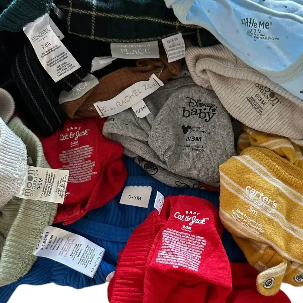 Baby Boy Clothing Bundle Size 0-3 Months Newborn Pants Sack Outfits Overalls - Picture 7 of 7